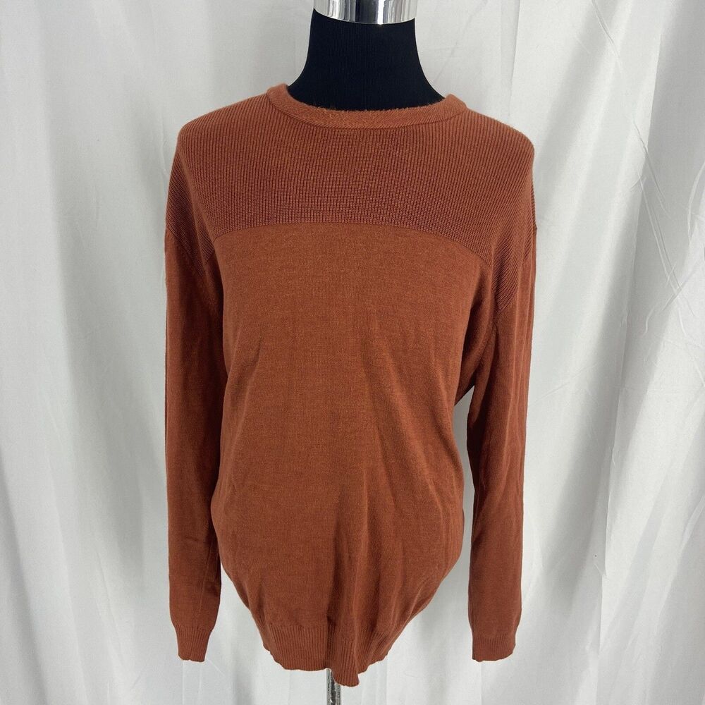Fairlane & Sons Men's Crew Neck Pullover Knit Sweater Sz XXL